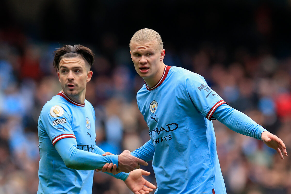 Jack Grealish i Erling Haaland