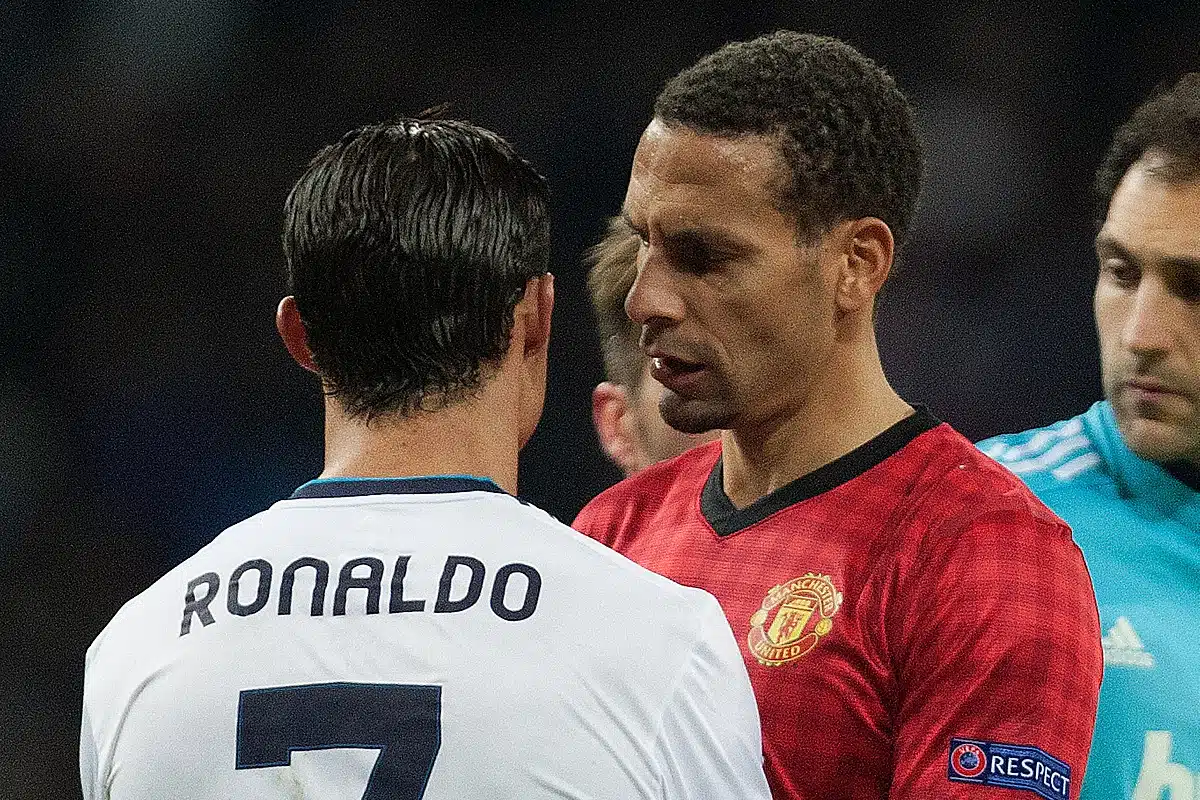 Cristiano Ronaldo i Rio Ferdinand