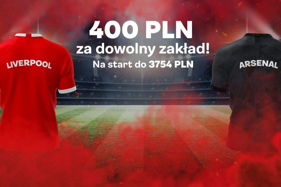 Dowolny zakład na mecz Liverpool - Arsenal z kursem 200.00