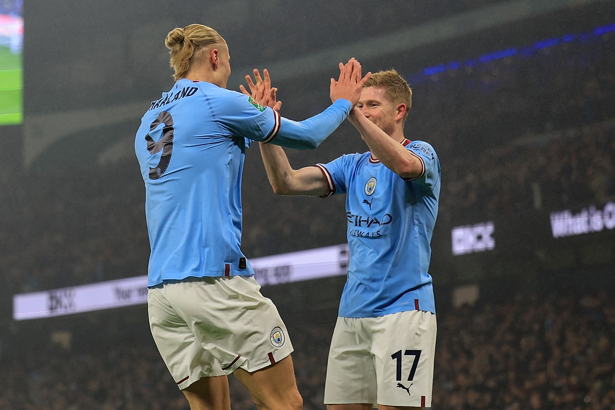 Erling Haaland i Kevin De Bruyne