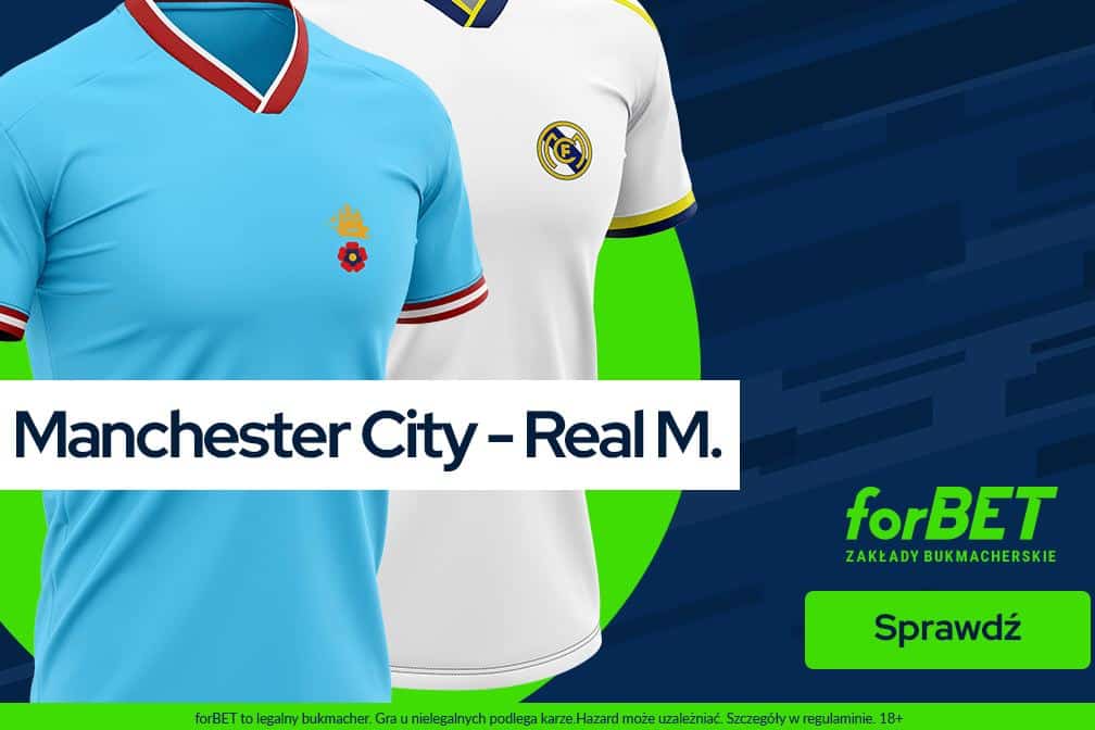 Kurs 300.00 na mecz Manchester City - Real Madryt