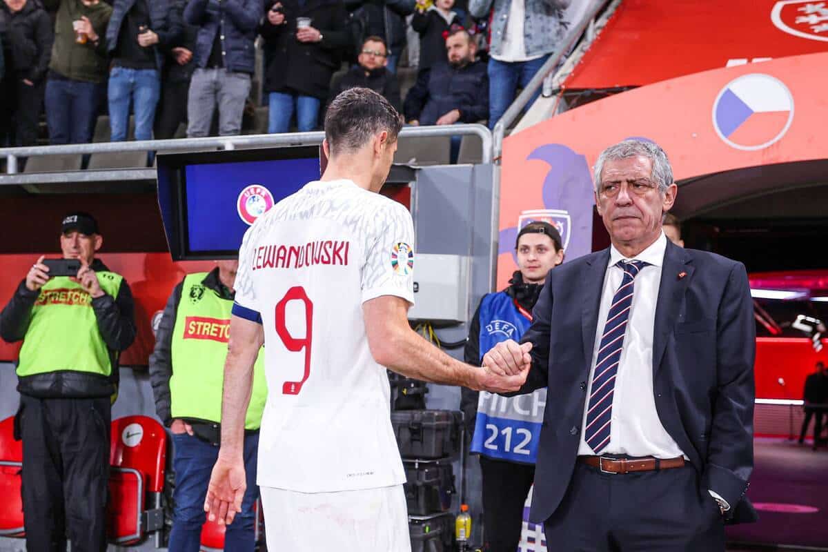 Robert Lewandowski i Fernando Santos