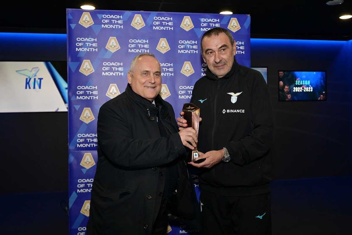 Claudio Lotito i Maurizio Sarri (Lazio)