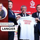 Od lewej: Łukasz Wachowski, Fernando Santos i Cezary Kulesza