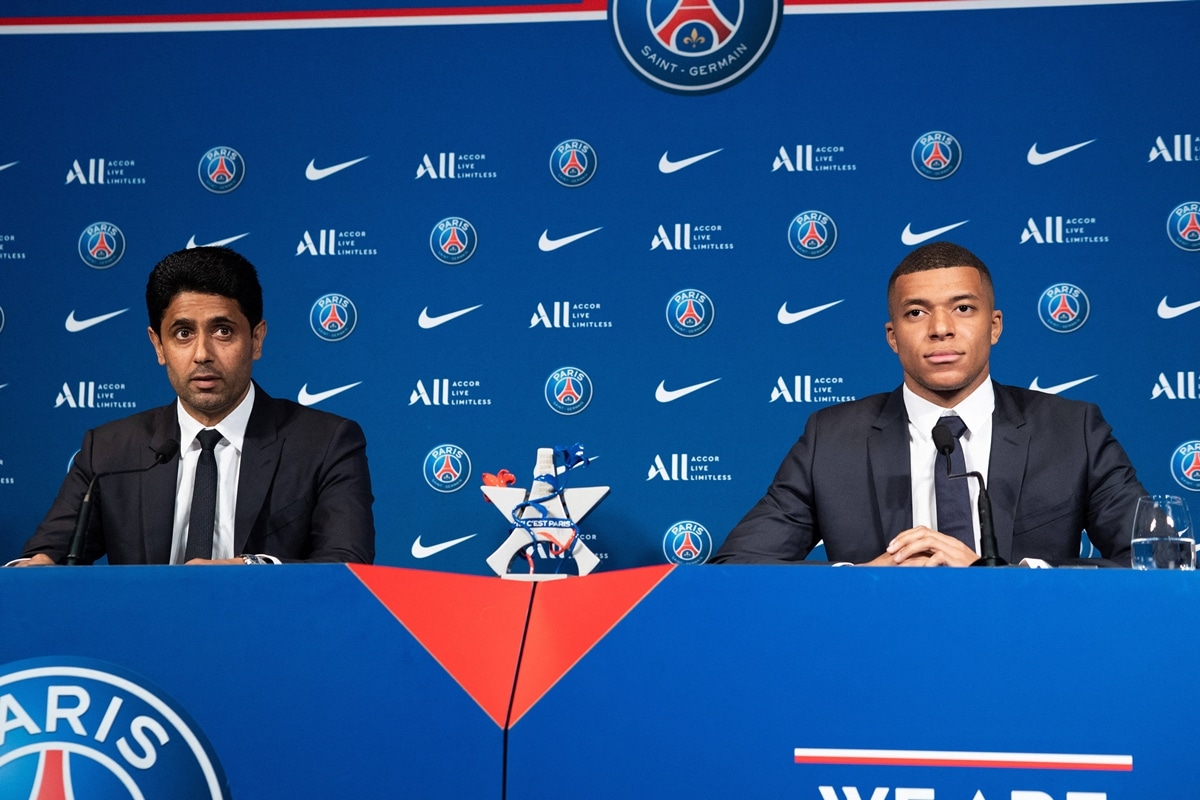 Kylian Mbappe i Nasser Al-Khelaifi