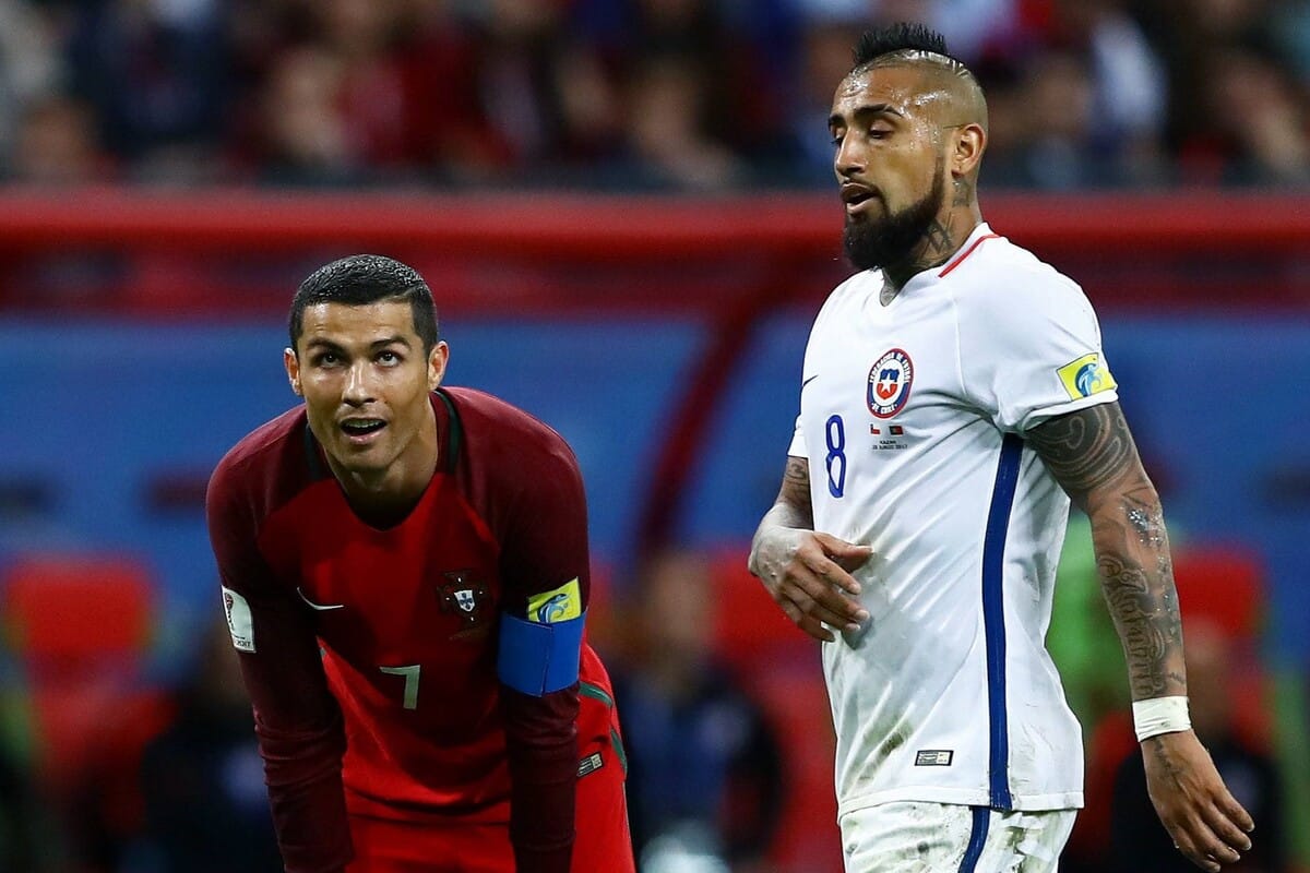 Cristiano Ronaldo i Arturo Vidal