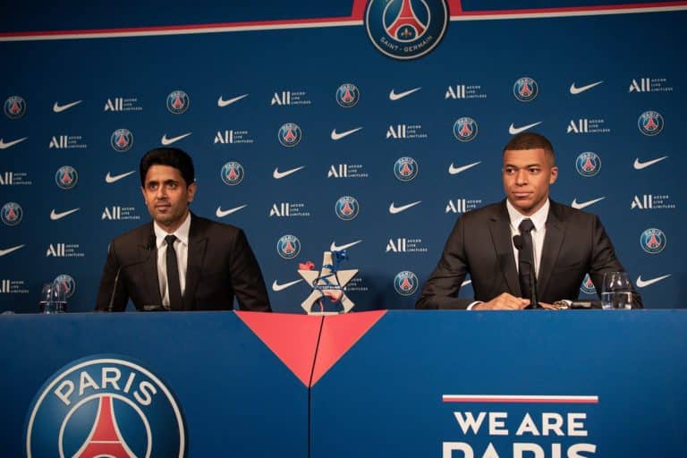 Nasser Al-Khelaifi i Kylian Mbappe (PSG)
