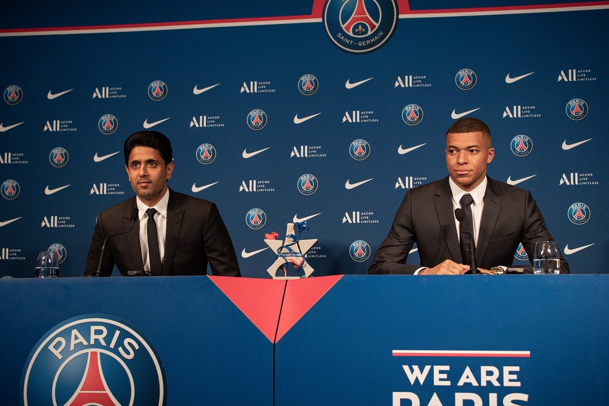 Nasser Al-Khelaifi i Kylian Mbappe (PSG)