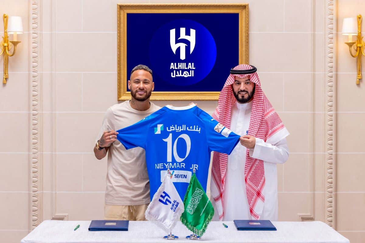 Neymar na prezentacji w Al Hilal