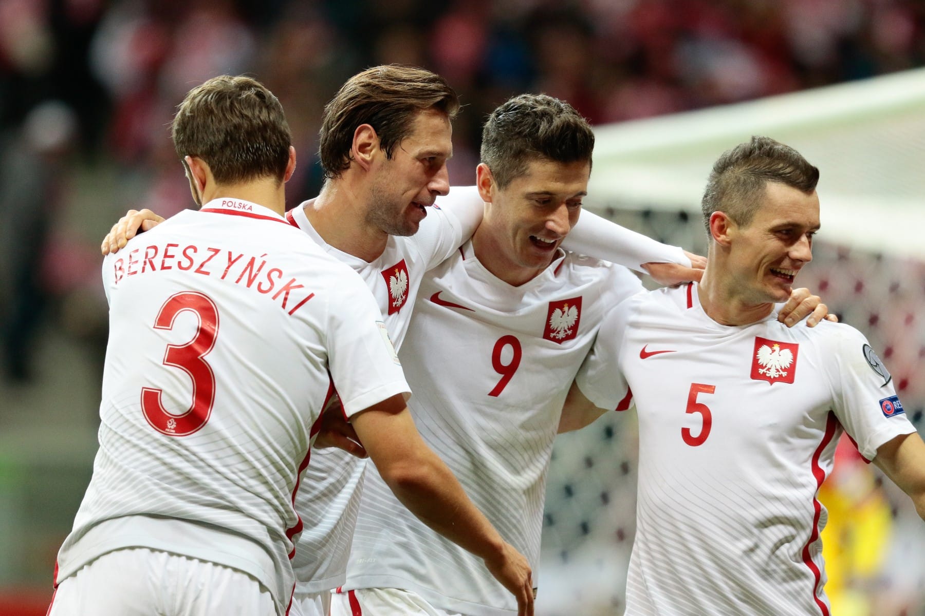 Krzysztof Mączyński (P), Robert Lewandowski (2P) - Reprezentacja Polski