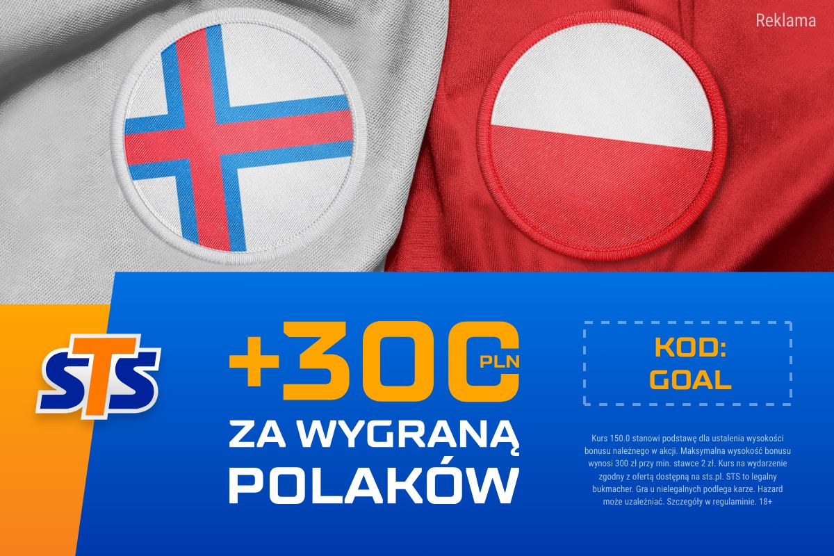 Kurs 150.00 na zwycięstwo Polski z Wyspami Owczymi