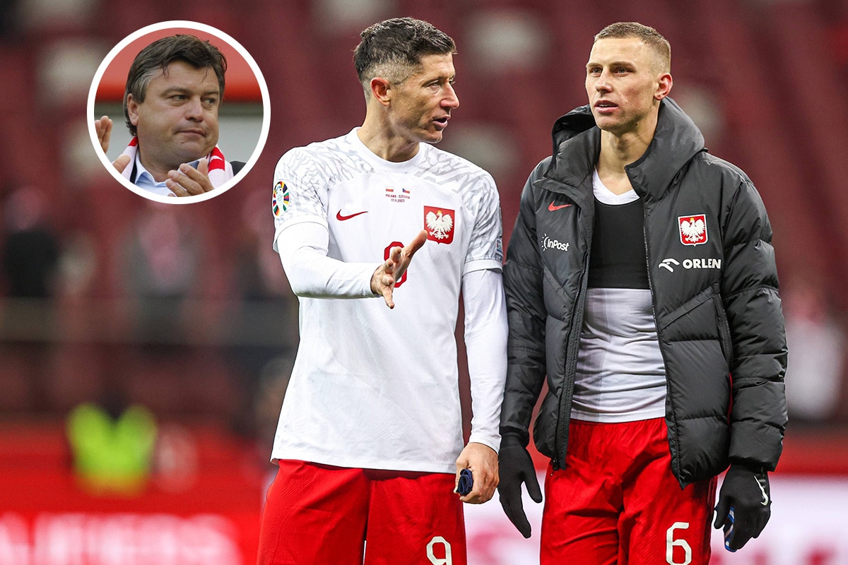 Robert Lewandowski i Jakub Piotrowski