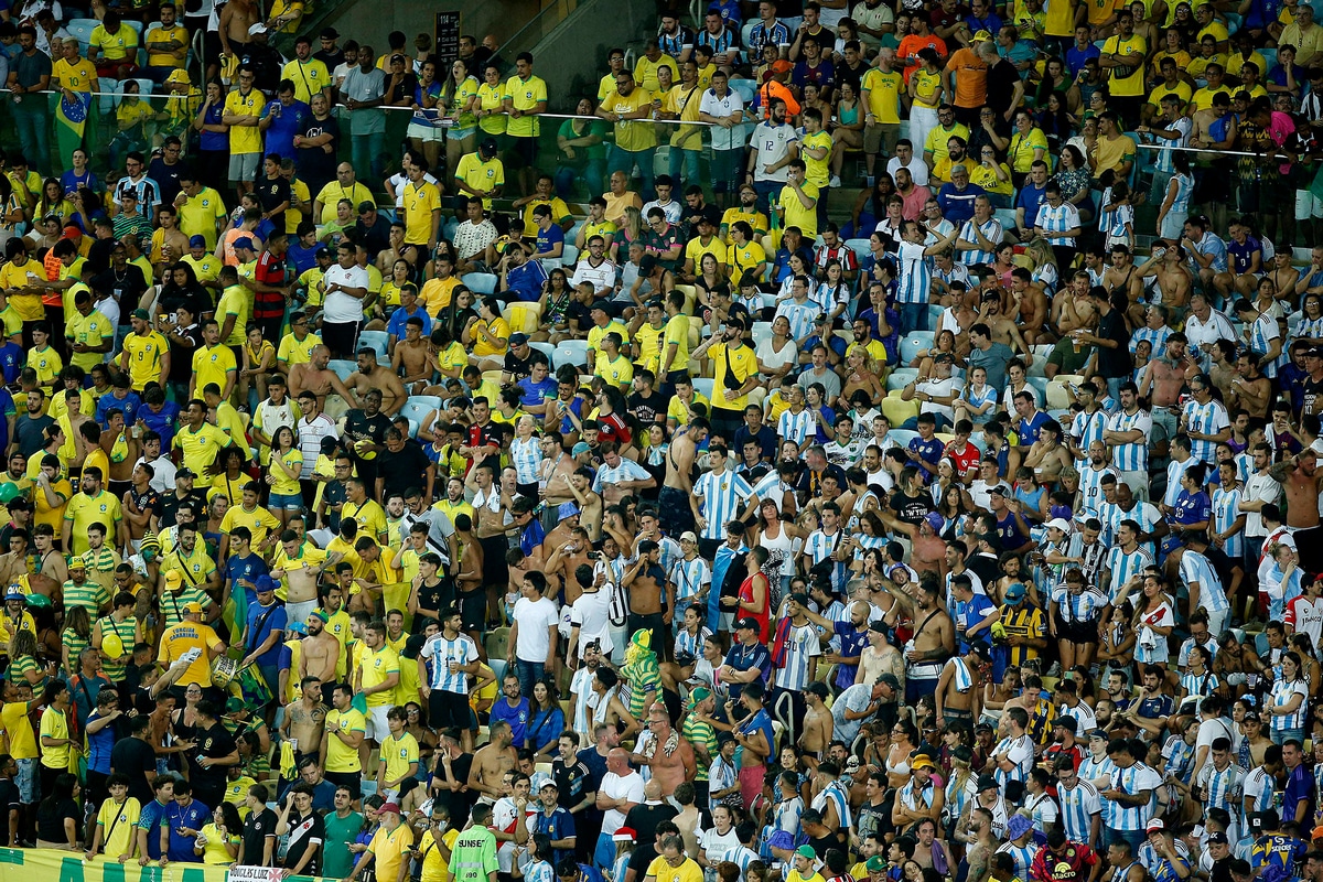 Trybuny podczas meczu Brazylia - Argentyna