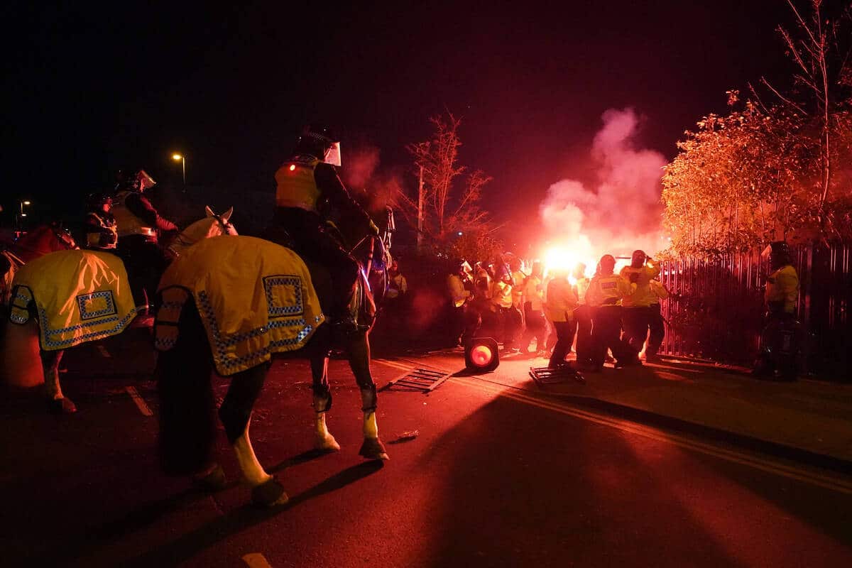 Starcia kibiców Legii z policją