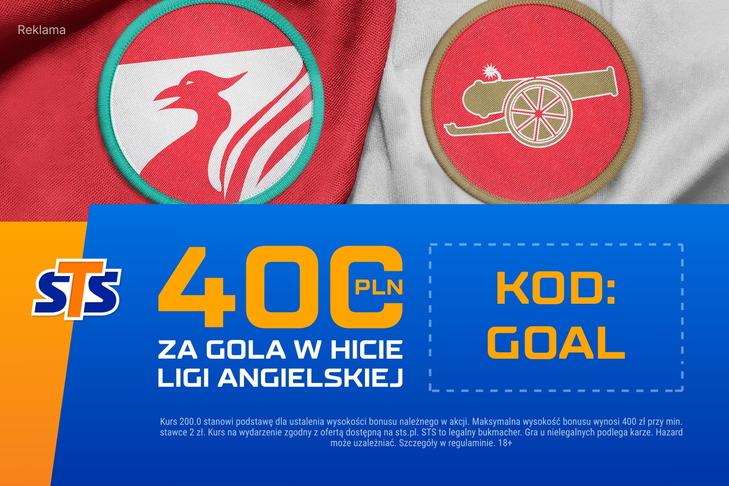 Liverpool - Arsenal: kurs 200.00 na gola obu drużyn