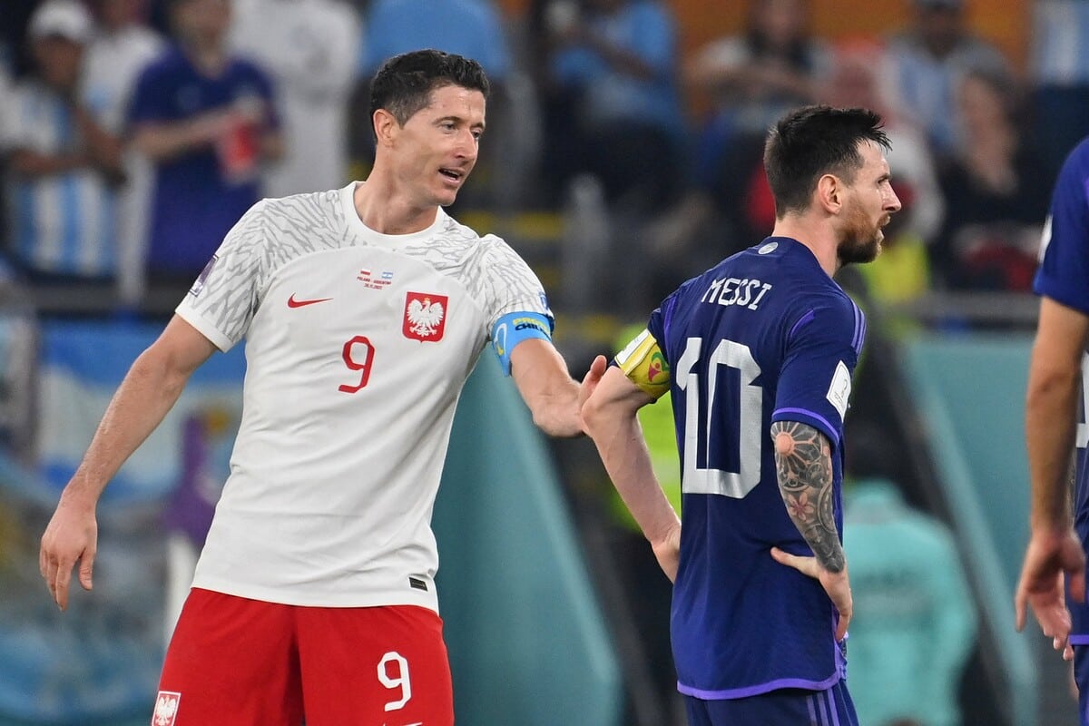 Robert Lewandowski i Leo Messi