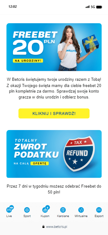 betcris promocje