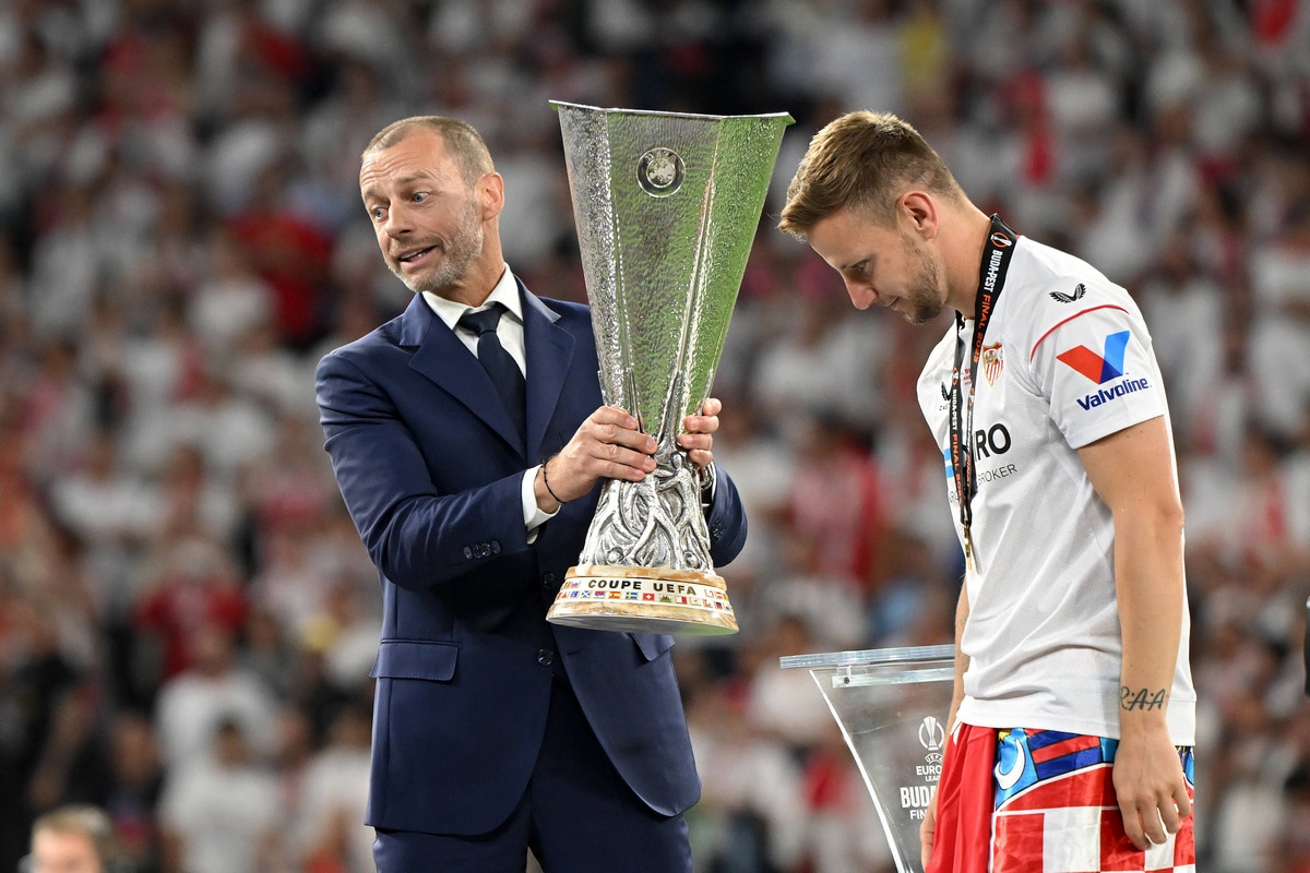 Ceferin, Rakitić i trofeum Ligi Europy