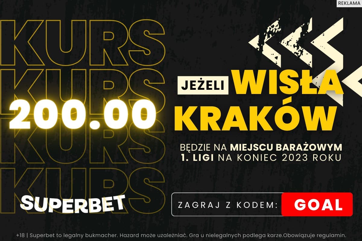 Bonus 200.00 za barażowe miejsce Wisły na koniec roku