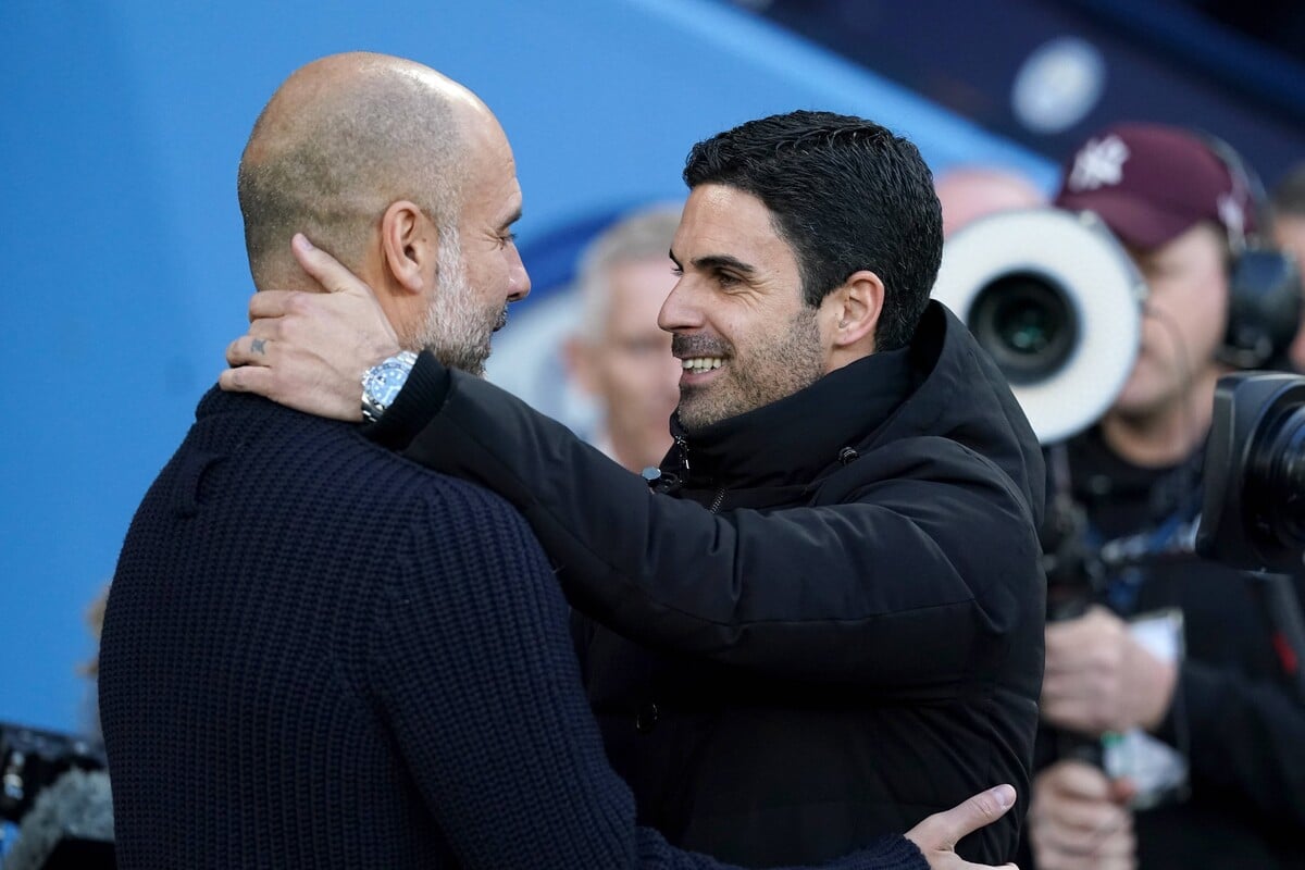 Pep Guardiola i Mikel Arteta