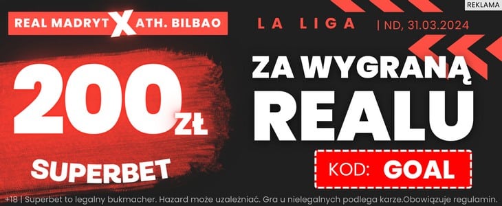 Kurs 100.00 na wygraną Realu