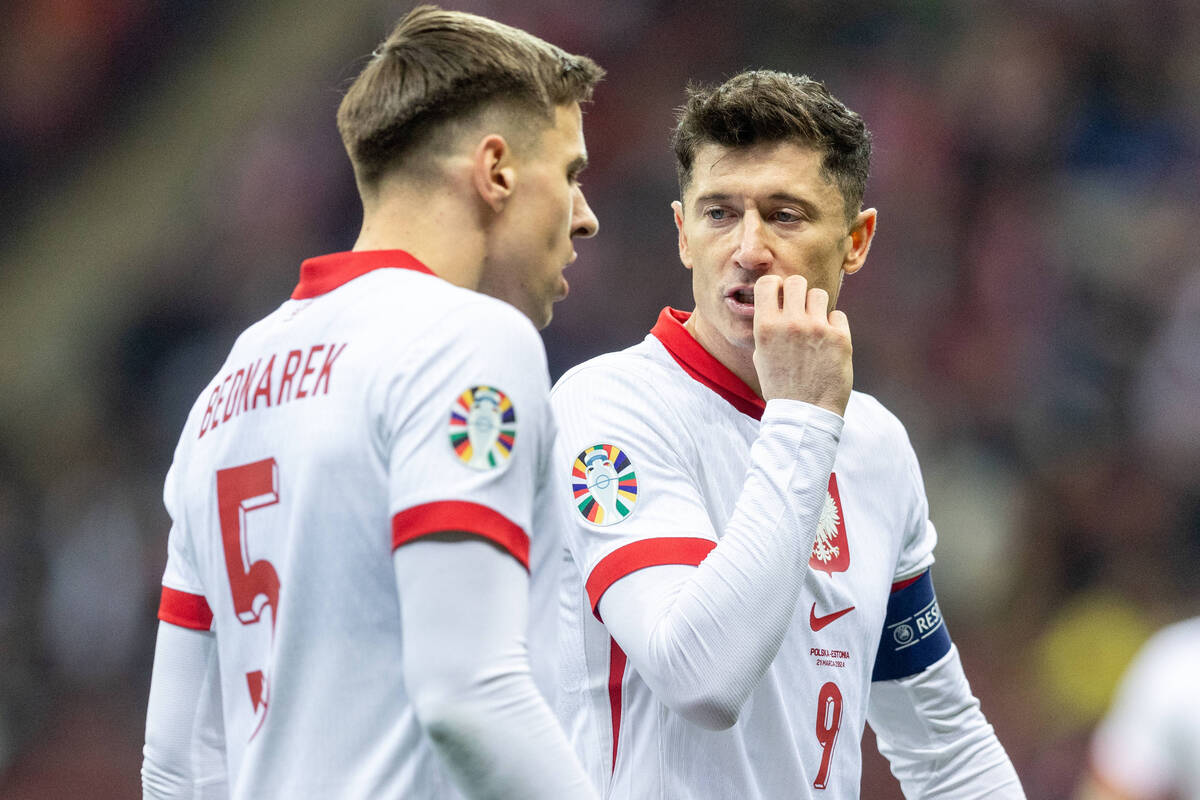 Jan Bednarek i Robert Lewandowski