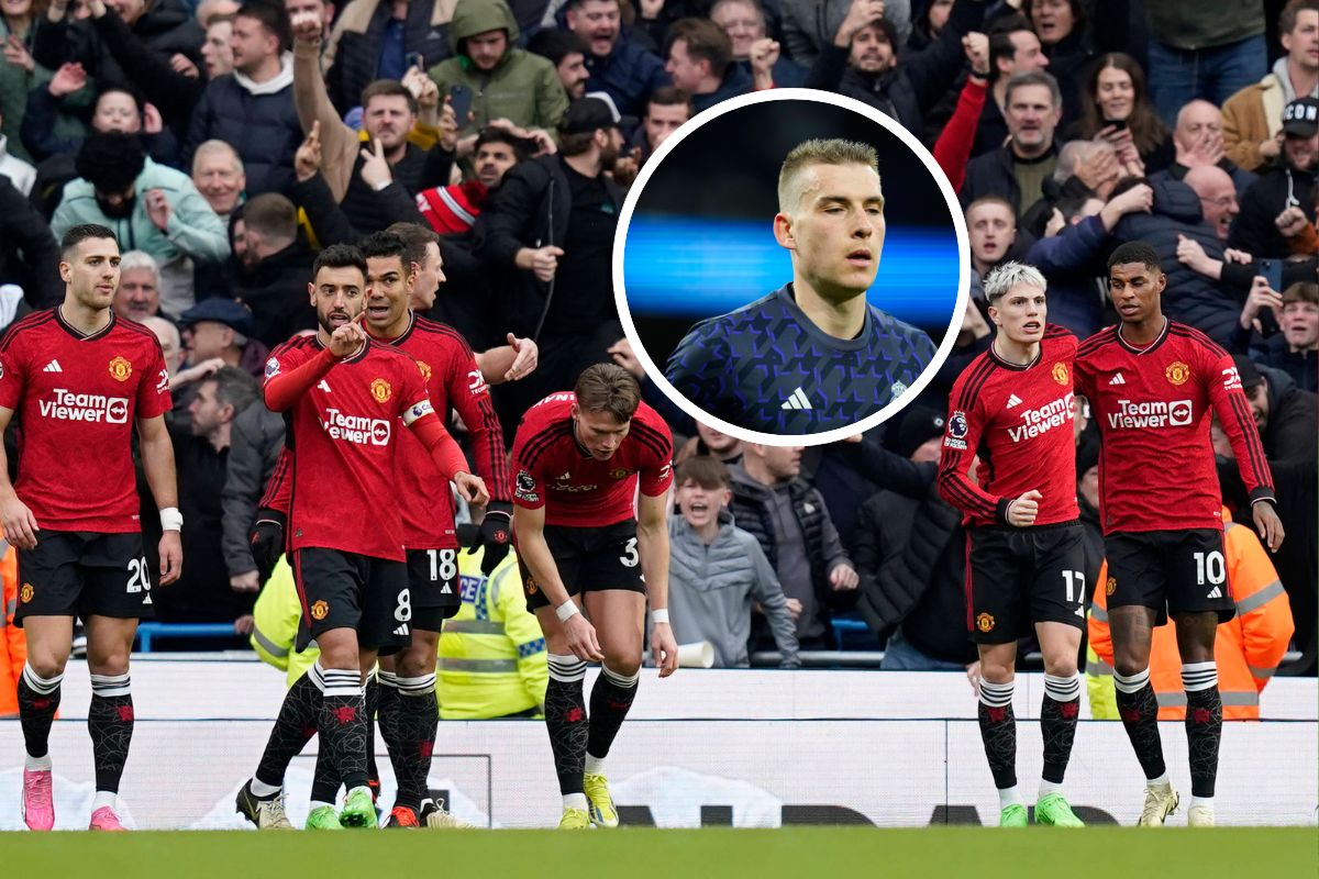 Piłkarze Manchesteru United i Andrij Łunin