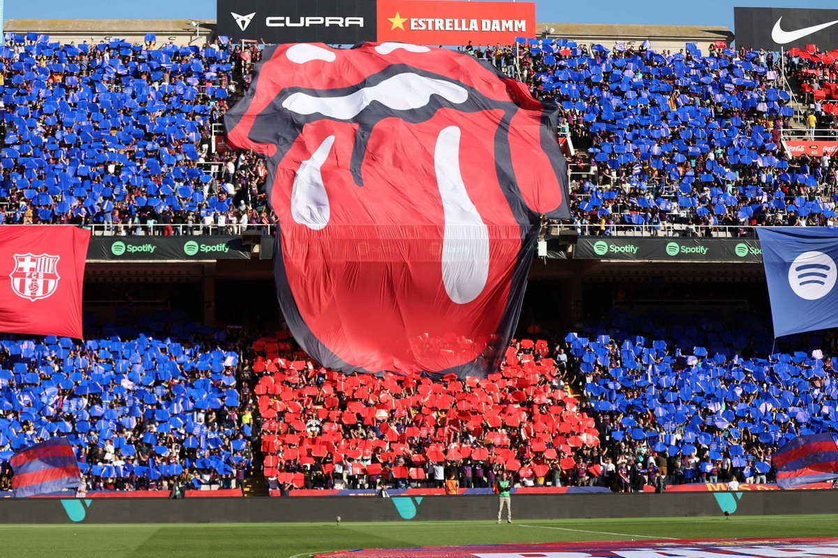 Logo Rolling Stones na Stadionie Olimpijskim