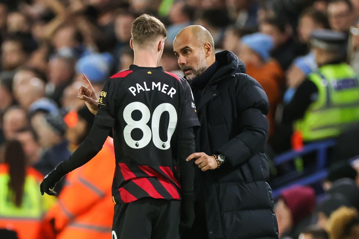 Cole Palmer i Pep Guardiola