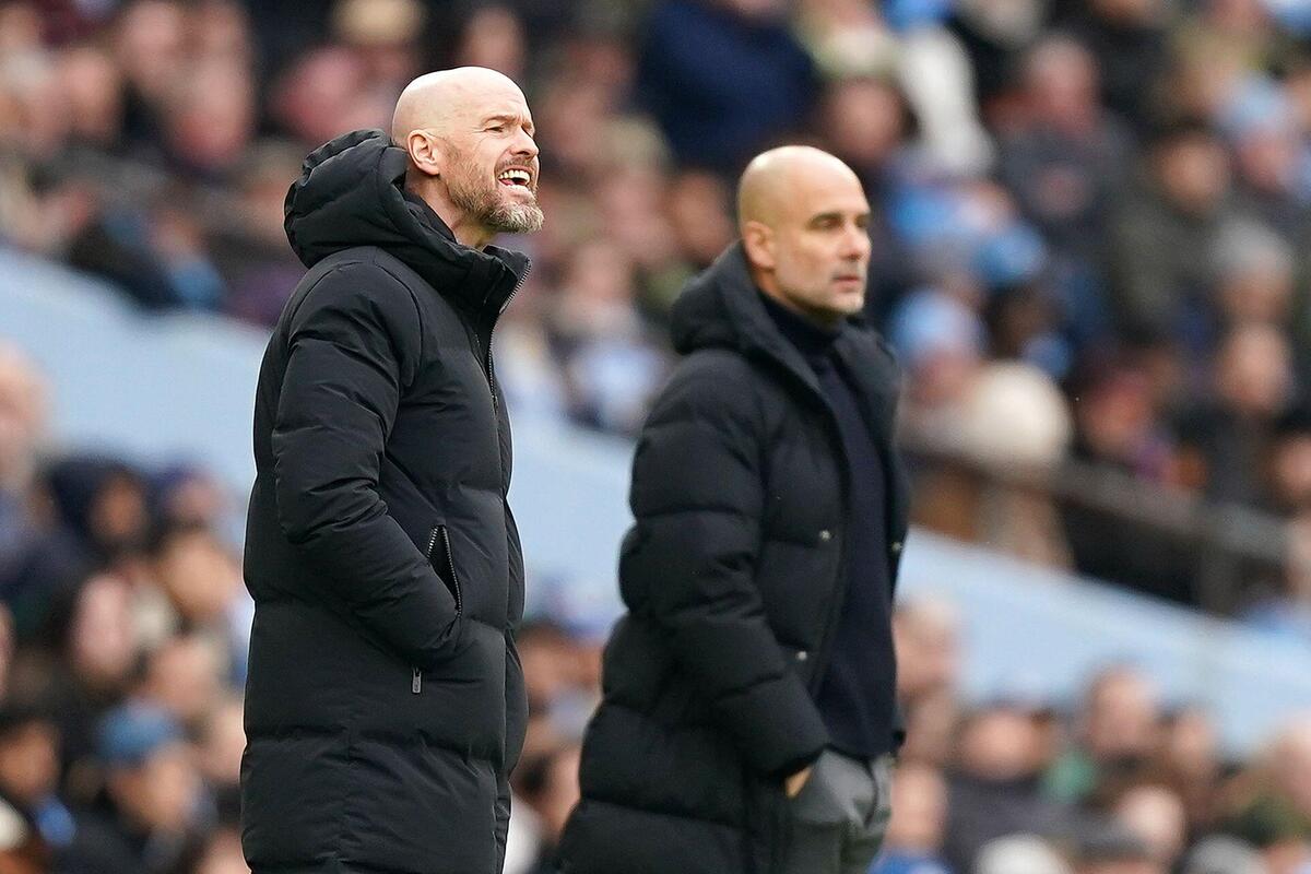 Erik ten Hag i Pep Guardiola