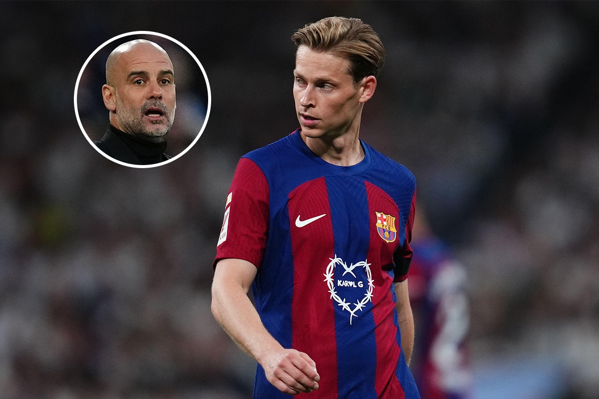 Frenkie de Jong i Pep Guardiola