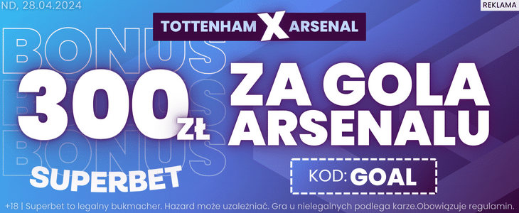 Tottenham - Arsenal w Superbet