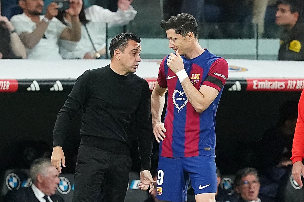 Xavi Hernandez i Robert Lewandowski