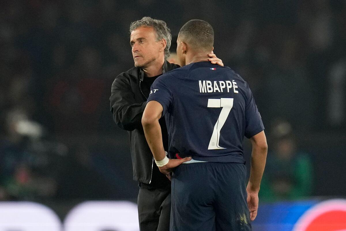 Luis Enrique i Kylian Mbappe