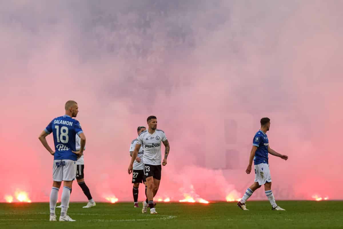 Race na meczu Lech - Legia