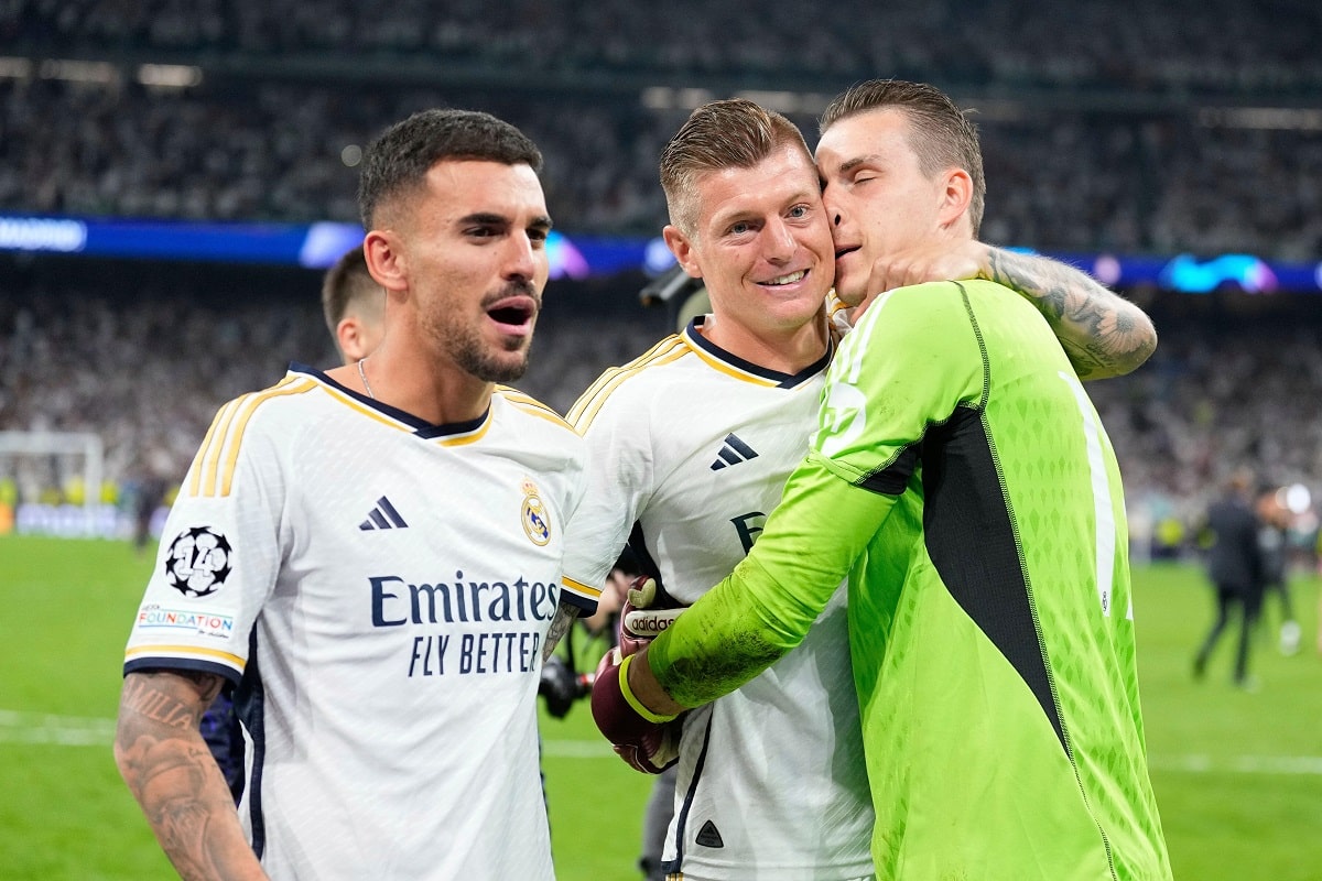 Dani Ceballos, Toni Kroos i Andrij Łunin