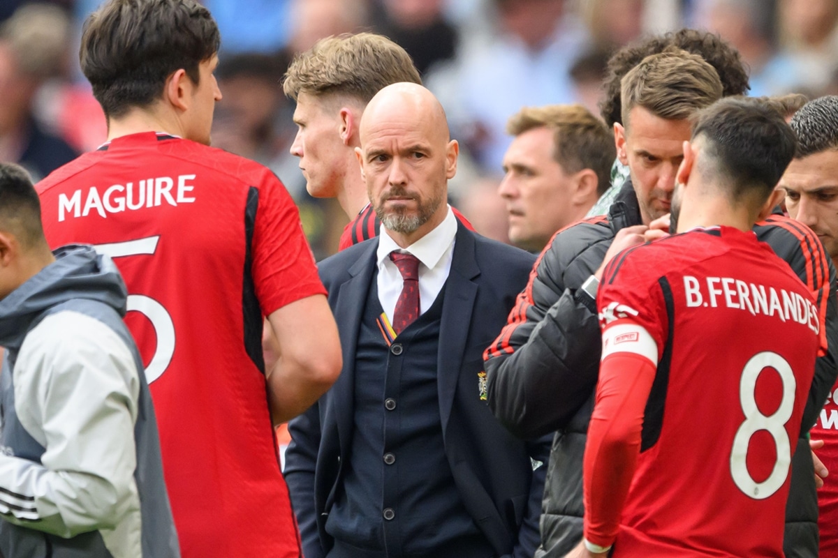 Harry Maguire, Erik ten Hag i Bruno Fernandes