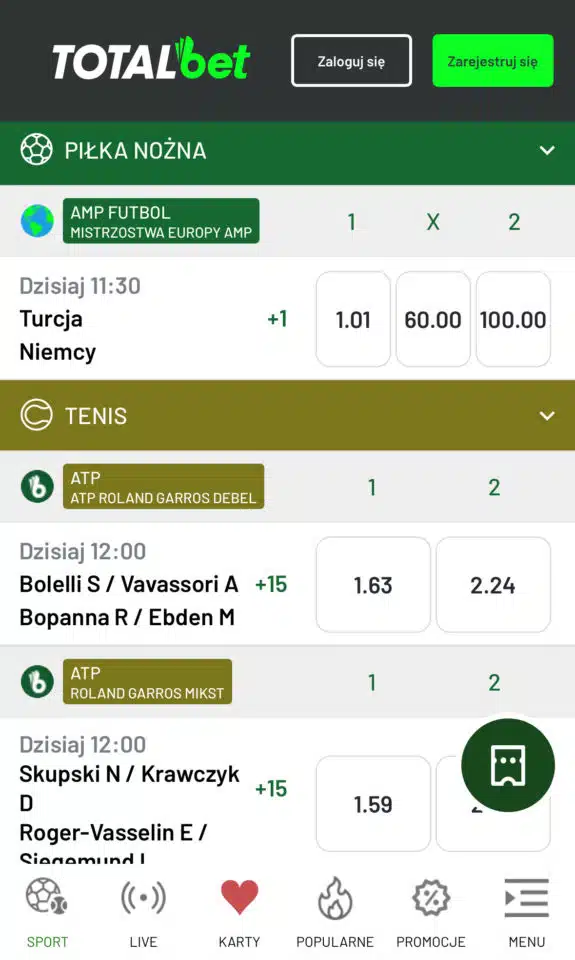 Totalbet oferta