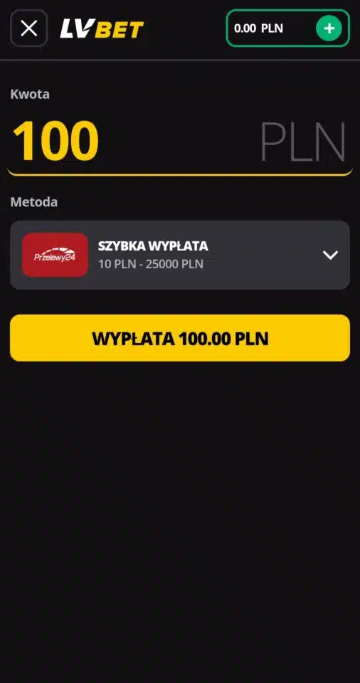 wypłaty w lv bet