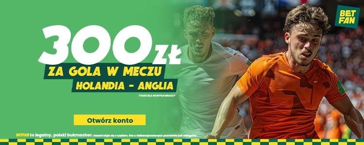 Holandia - Anglia bonus