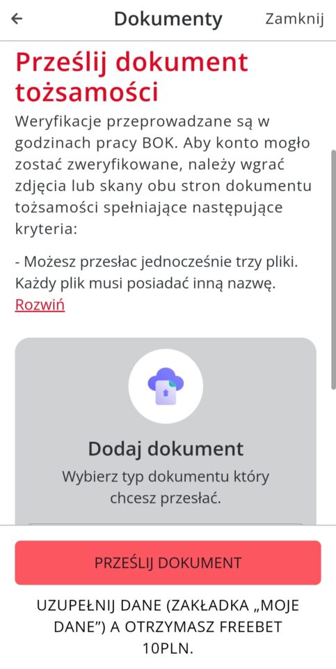 Dodawanie dokumentów w Betters