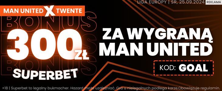 Promocja Superbet na mecz Manchester United - Twente Enschede