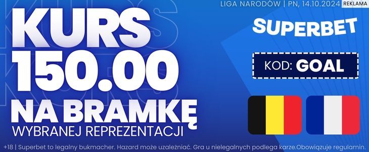 Promocja Superbet na spotkanie Belgia - Francja