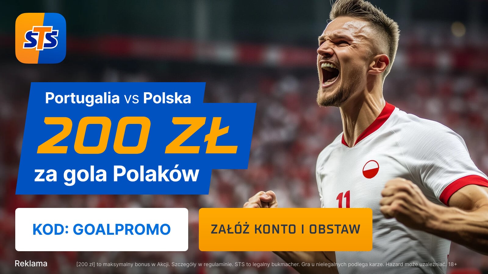 Promocja STS na mecz Portugalia - Polska