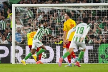 Fragment meczu Betis - Jagiellonia
