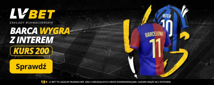 Promocja LV BET na mecz  FC Barcelona - Inter Mediolan