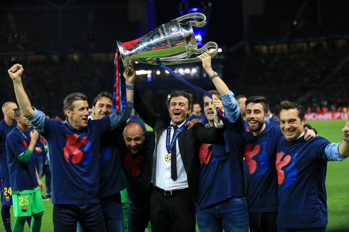 Luis Enrique (w środku)