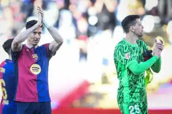 Robert Lewandowski i Wojciech Szczęsny