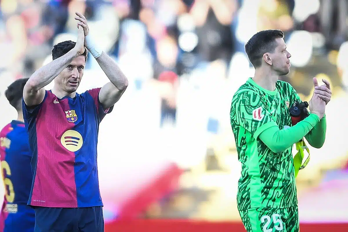 Robert Lewandowski i Wojciech Szczęsny