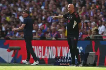 Arne Slot i Oliver Glasner (Crystal Palace FC - Liverpool FC)